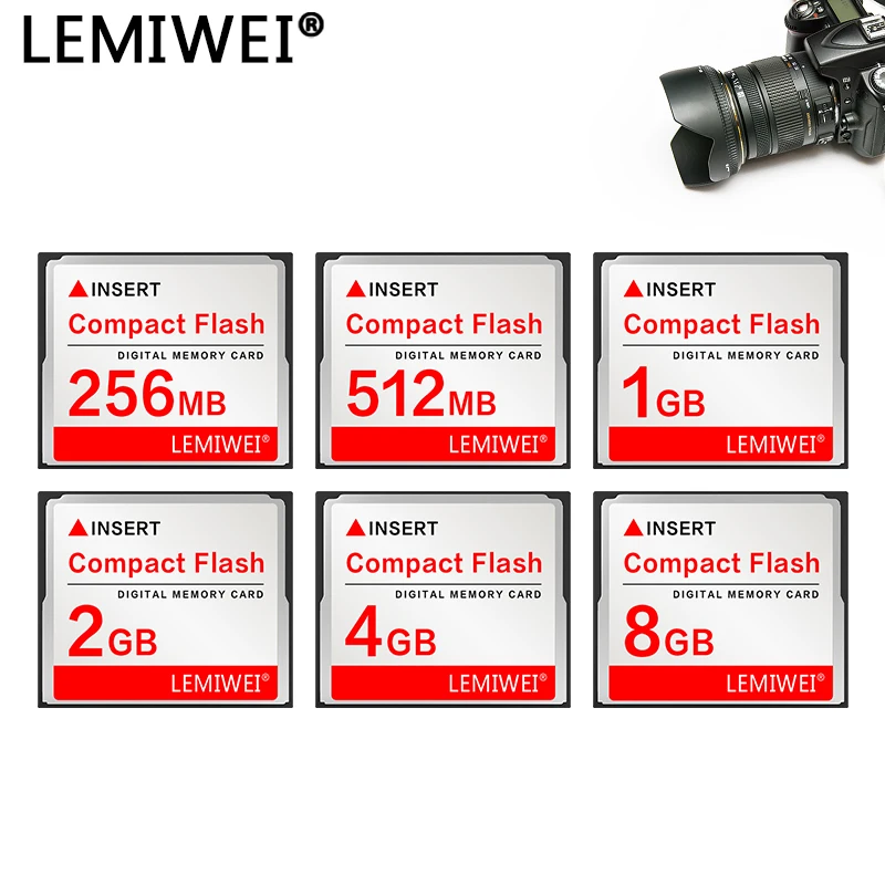 CompactFlash-Speicherkarte für Kamera, digitale Speicherkarte, 256 MB, 512 MB, 1 GB, 2 GB, 4 GB, 8 GB, kompakte Flash-CF-Karte