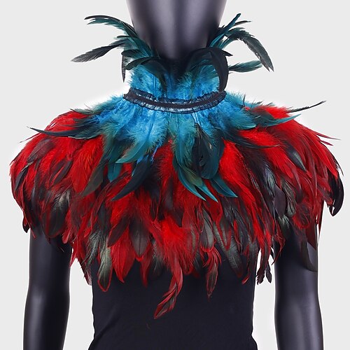 Accessoires de samba pour le carnaval de Rio 2026: jupe à plumes multicolores et noires pour femme, costume de danse des oiseaux à plusieurs niveaux, costume de spectacle pour festival brésilien