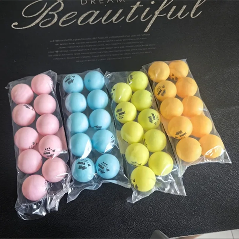 Balles de ping-pong colorées Dopamine bleues, roses, vertes, 40+ mm, en plastique ABS, pour les jeux à domicile, les fêtes et les jeux en plein air