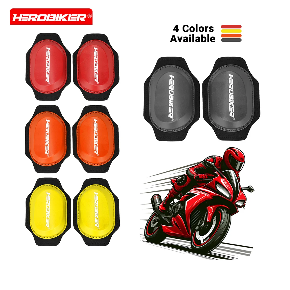Nouvel équipement de protection moto : Genouillères courbées anti-chute et anti-collision avec protection coulissante – Équipement moto