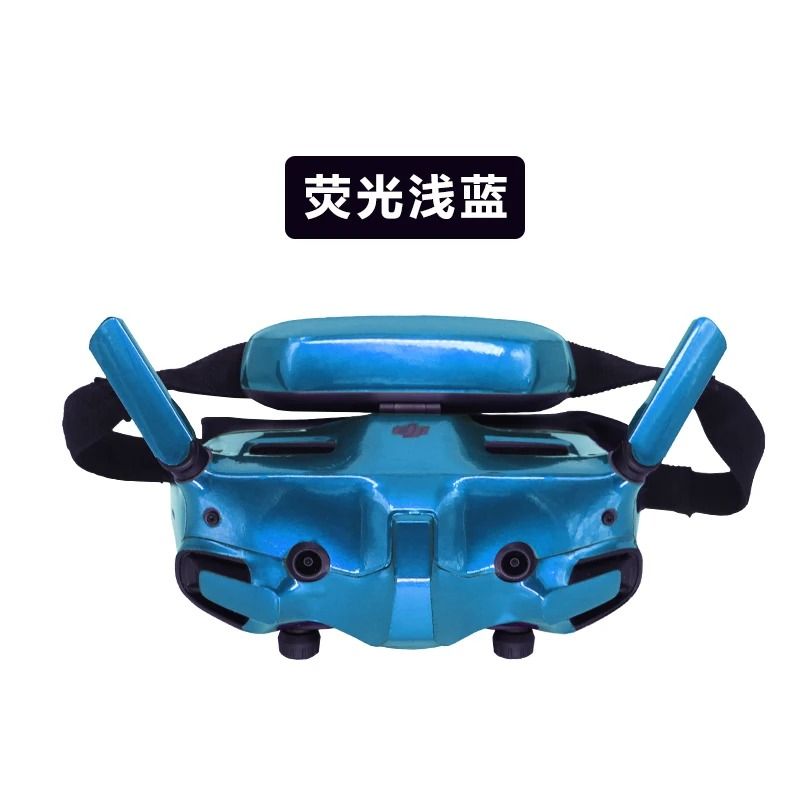 Fluorescent Waterproof Protective Sticker Skin For DJI Goggles 3 light Blue