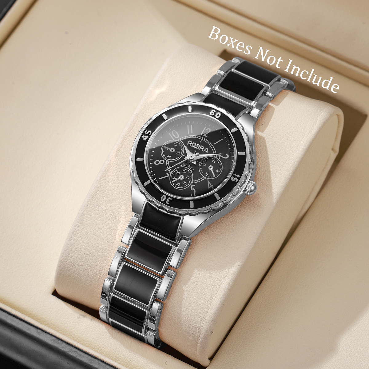 Elegant Arabic Dial Women's Watch With Quartz Movement And Alloy Strap Ladies Quartz Watch silver Black