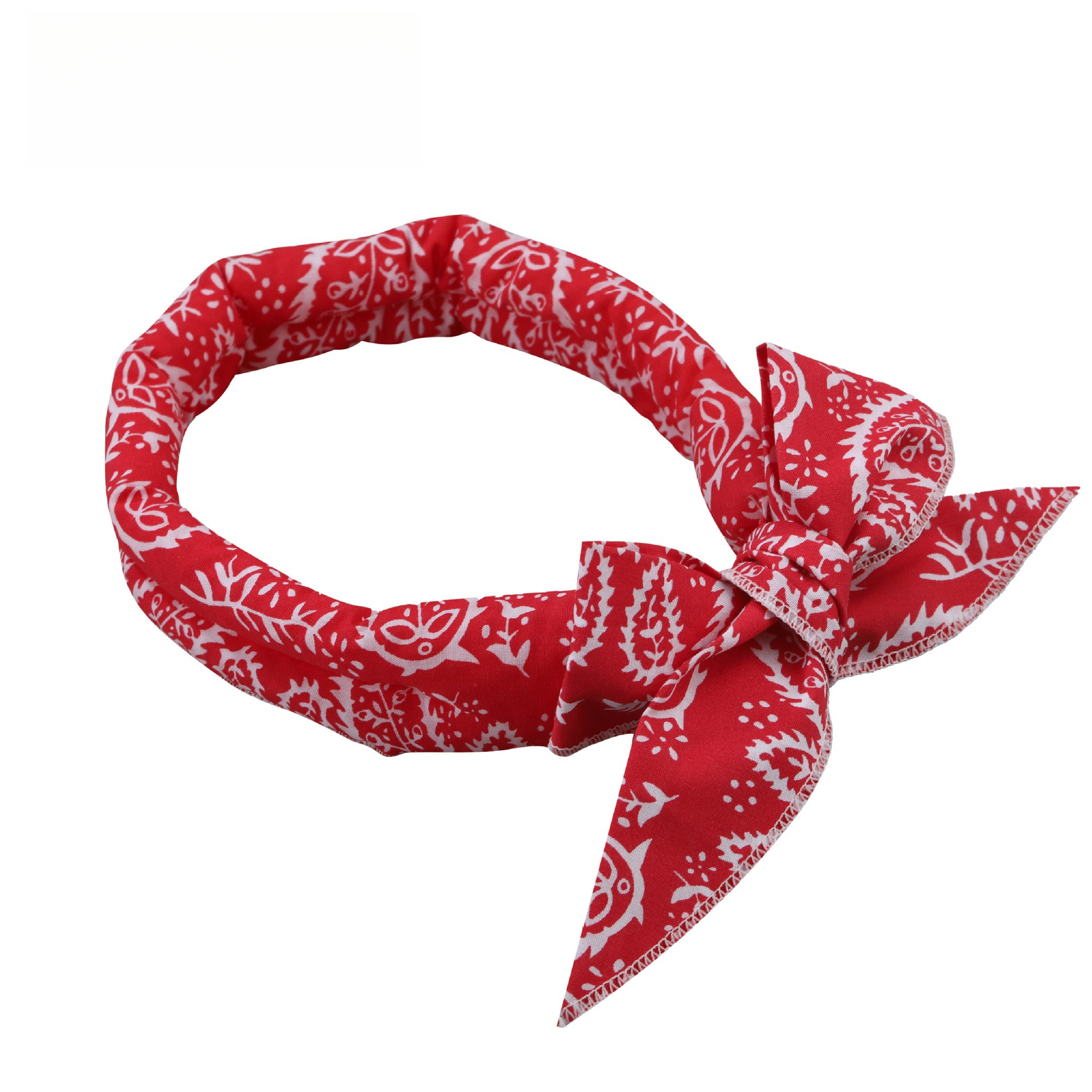 Pet Cooling Ice Scarf Adjustable Dog Cooling Collar Breathable Ice Towel For Dogs Cats Summer Heat Relief red