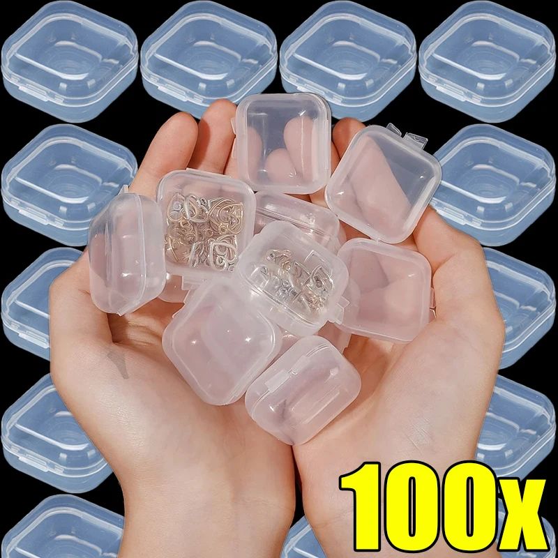 Transparent Mini Storage Box For Jewelry And Small Items 30pcs