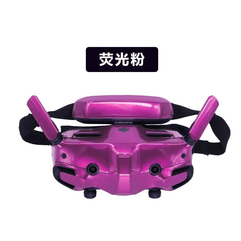 Fluorescent Waterproof Protective Sticker Skin For DJI Goggles 3 pink