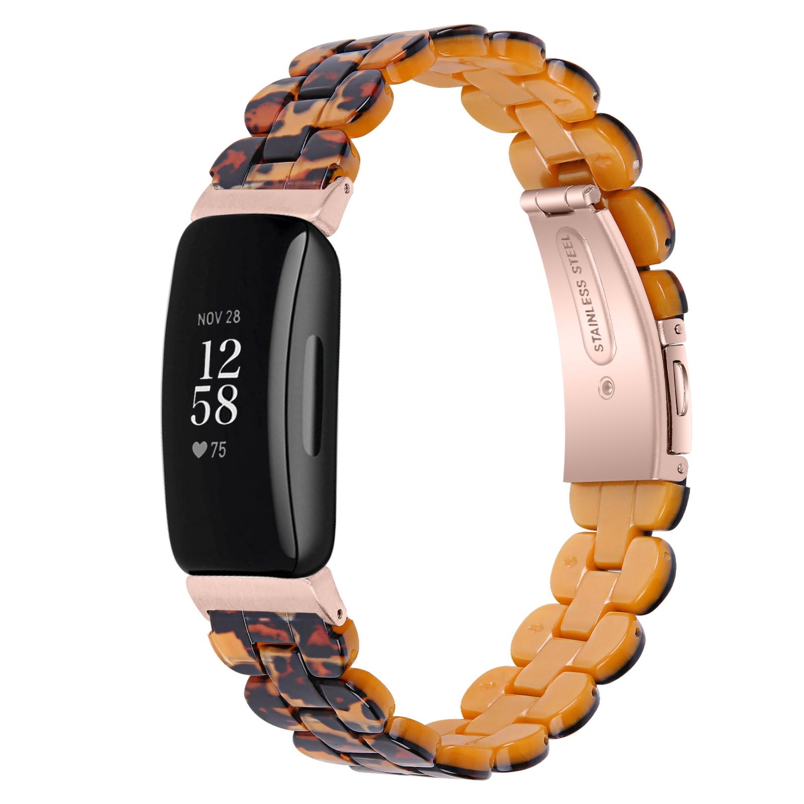 Fitbit Inspire 2 Inspire Resin Watch Band Adjustable Replacement Strap leopard