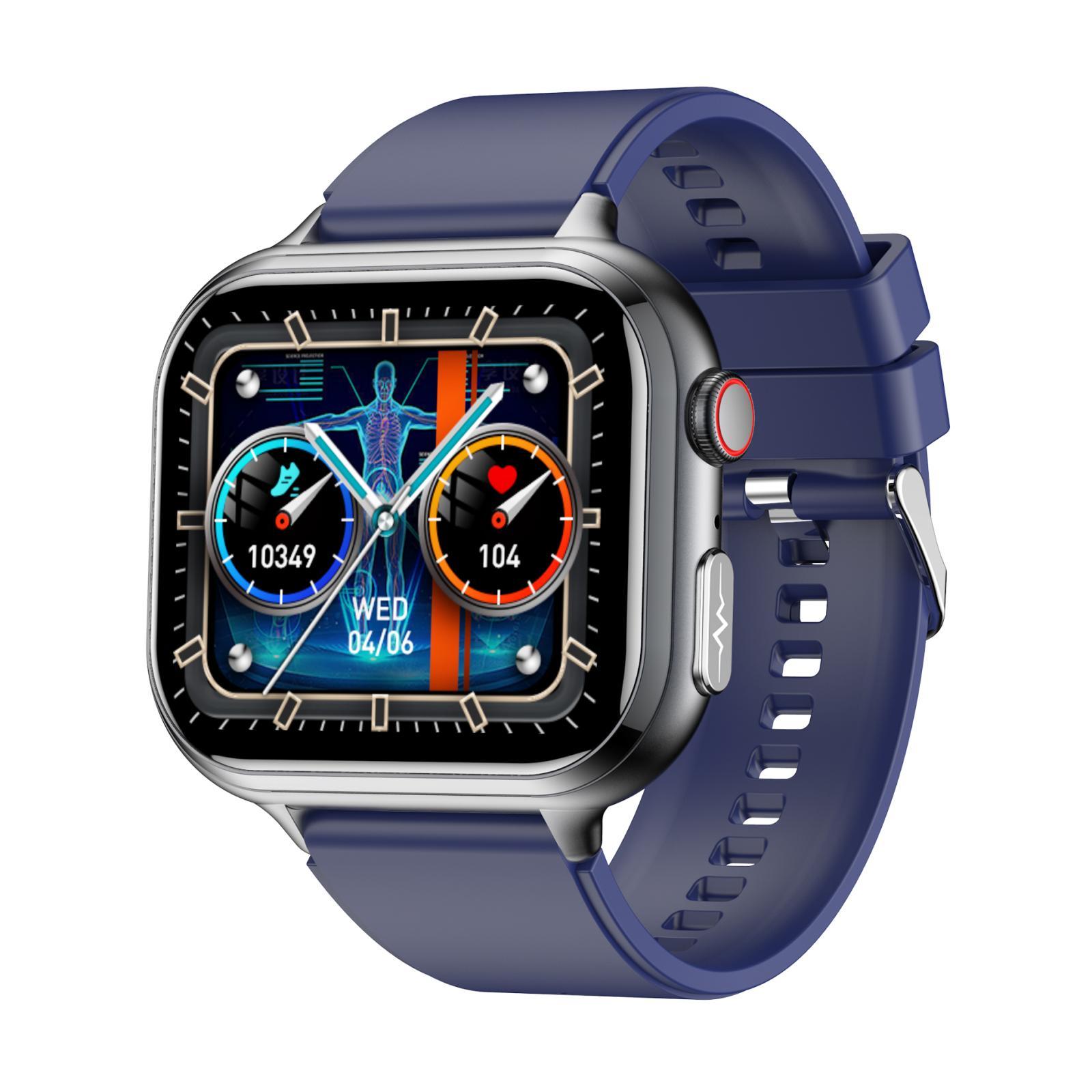 TK17 Smart Watch With ECG Monitor 1.91 Inch HD Display IP68 Waterproof Fitness Tracker blue