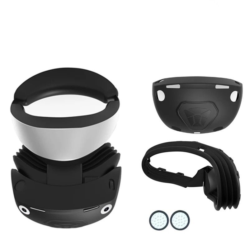 Full Face Cover Silicone Protective Rubber Sleeve For PlayStation VR2 (PS VR2) Full Face Cover Silicone Protective Rubber Sleeve For PlayStation VR2 (PS VR2)