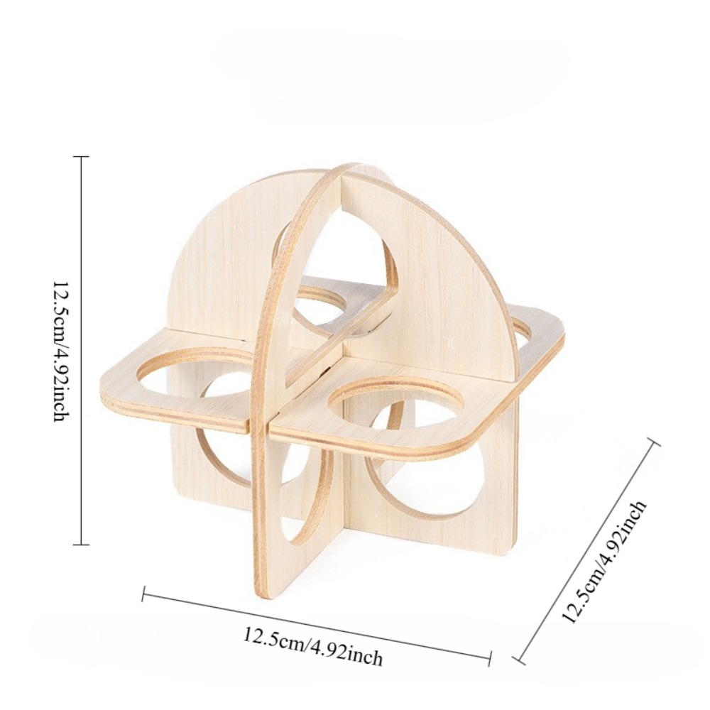 Wooden Hamster Swing & Seesaw Toy For Small Pets Natural Hamster Cage Accessories fitness Circle