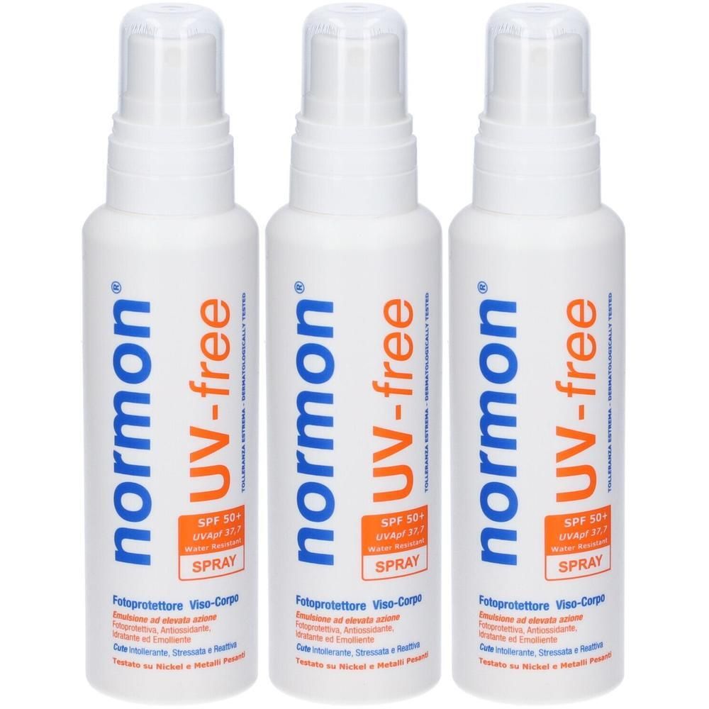 Normon Uv Free Spray Viso Corpo 3x150 ml