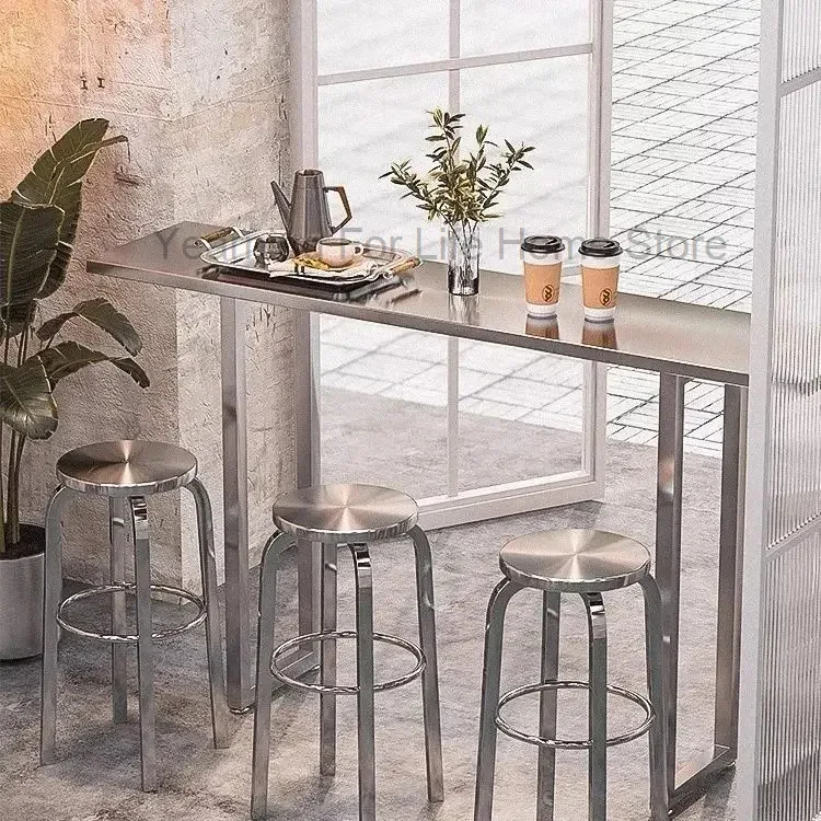 Metall Edelstahl Handwerk Barhocker Hohe Hocker Café Verhandlung Stuhl Outdoor Barhocker Drehhocker Insel Hohe Hocker