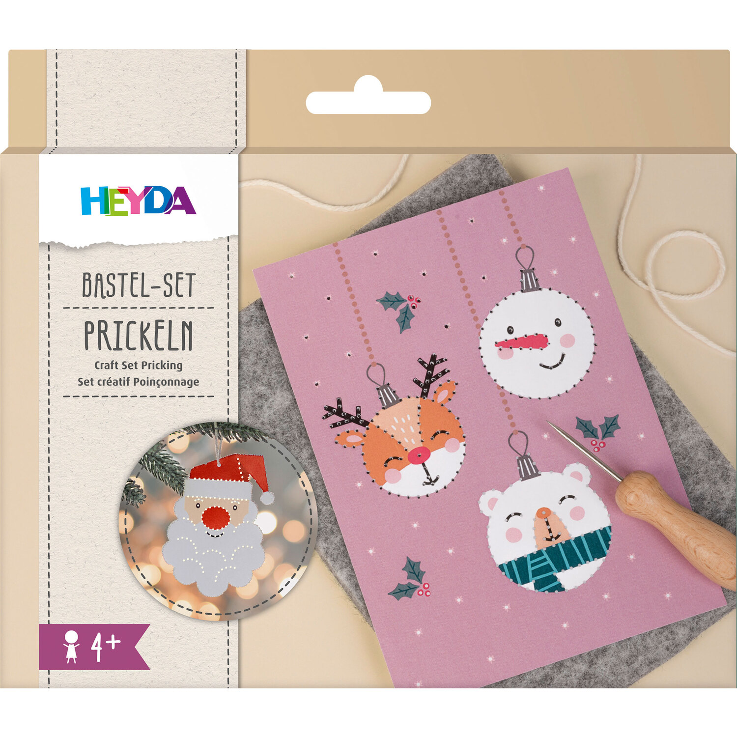 Heyda Kit créatif de poinçonnage "Noël", 8 motifs