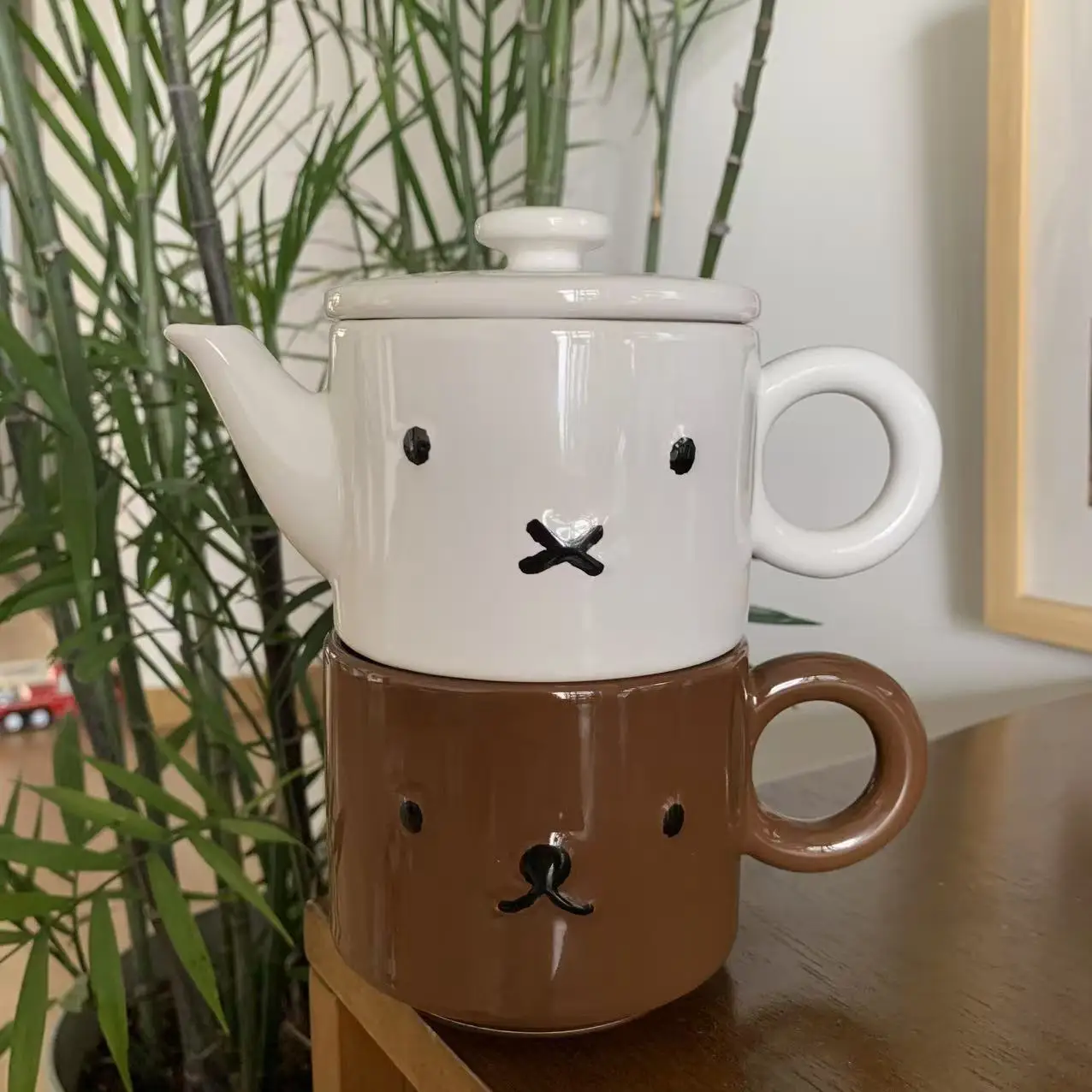 Miffy Afternoon Tea Set Ceramic Teapot Cup Suit Cute Household Use Send To Friends Gift Cartoon Kawaii Sense of Luxury 2026 New