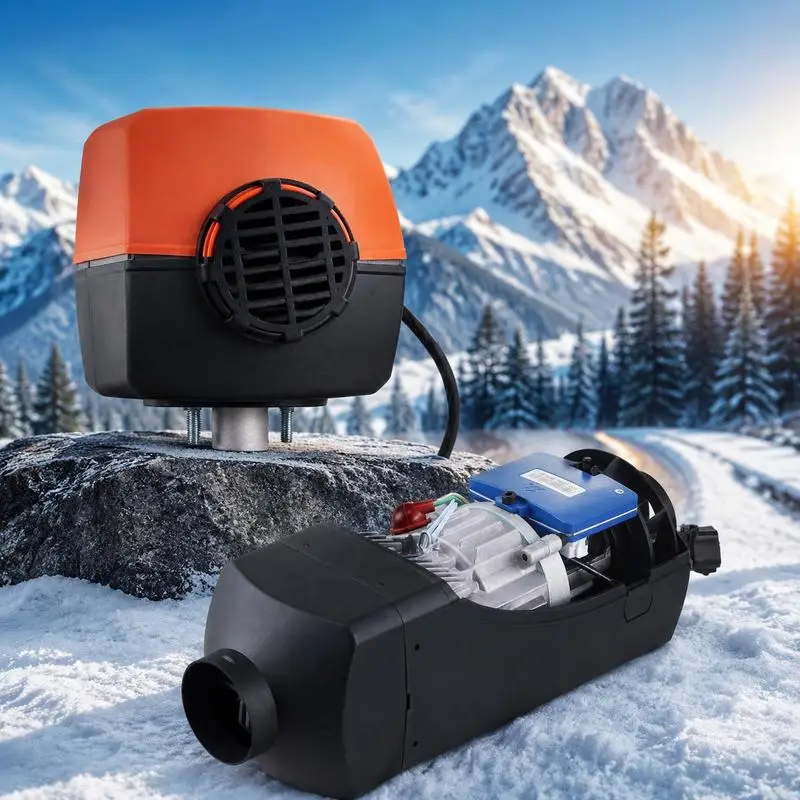 Chauffage au diesel, chauffage de stationnement 12&24 V 2 kW, chauffage à air, chauffage de stationnement diesel, chauffage à air, 0,12–0,26 L/h. Chauffage au diesel avec écran LCD et télécommande