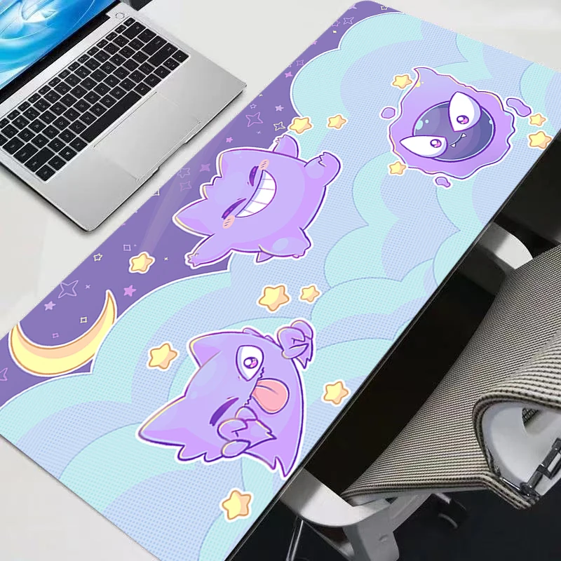 Mouse Pads Kawaii G-gengar Gaming Accessories PC Computer Mouse Padss Keyboard Gamer Desk Mat alfombrilla xxl Mousepad
