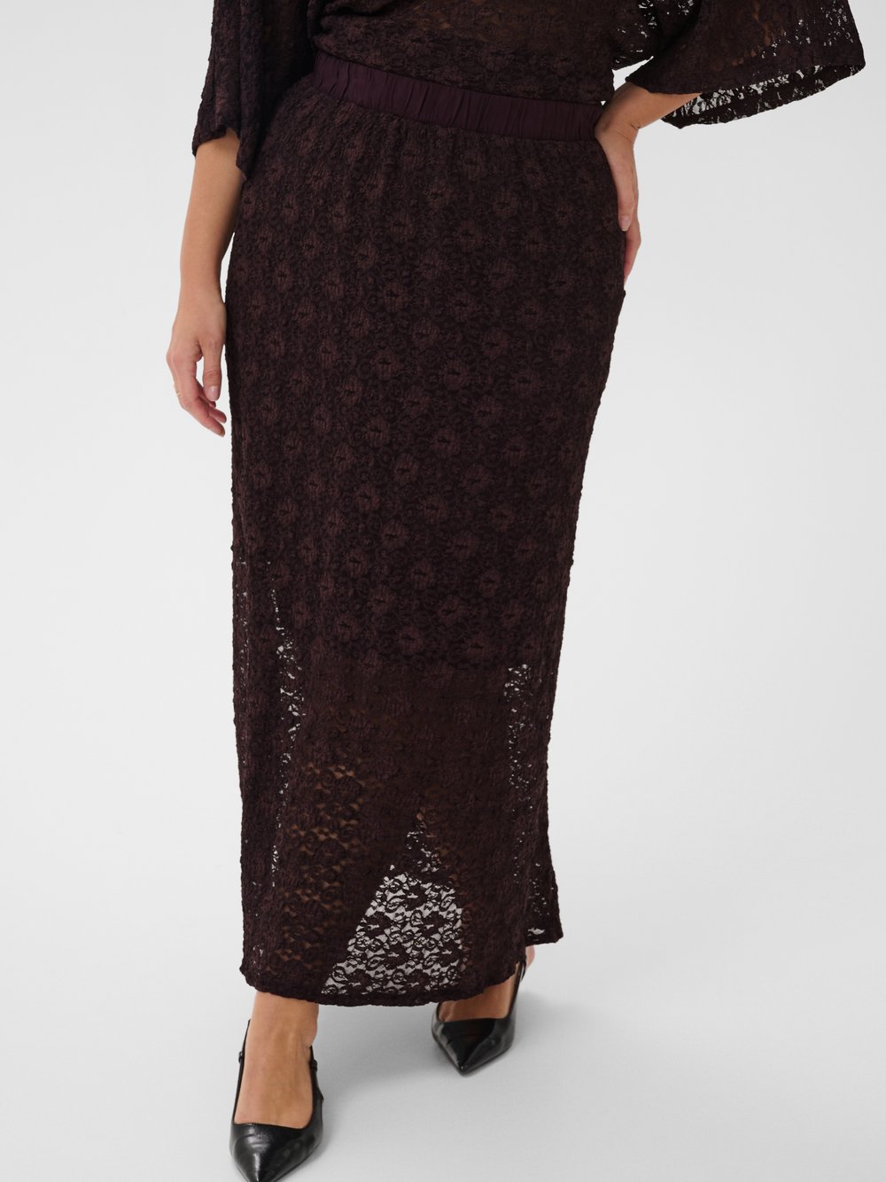 Kaffe Curve Rock KCsally Damen bordeaux, M