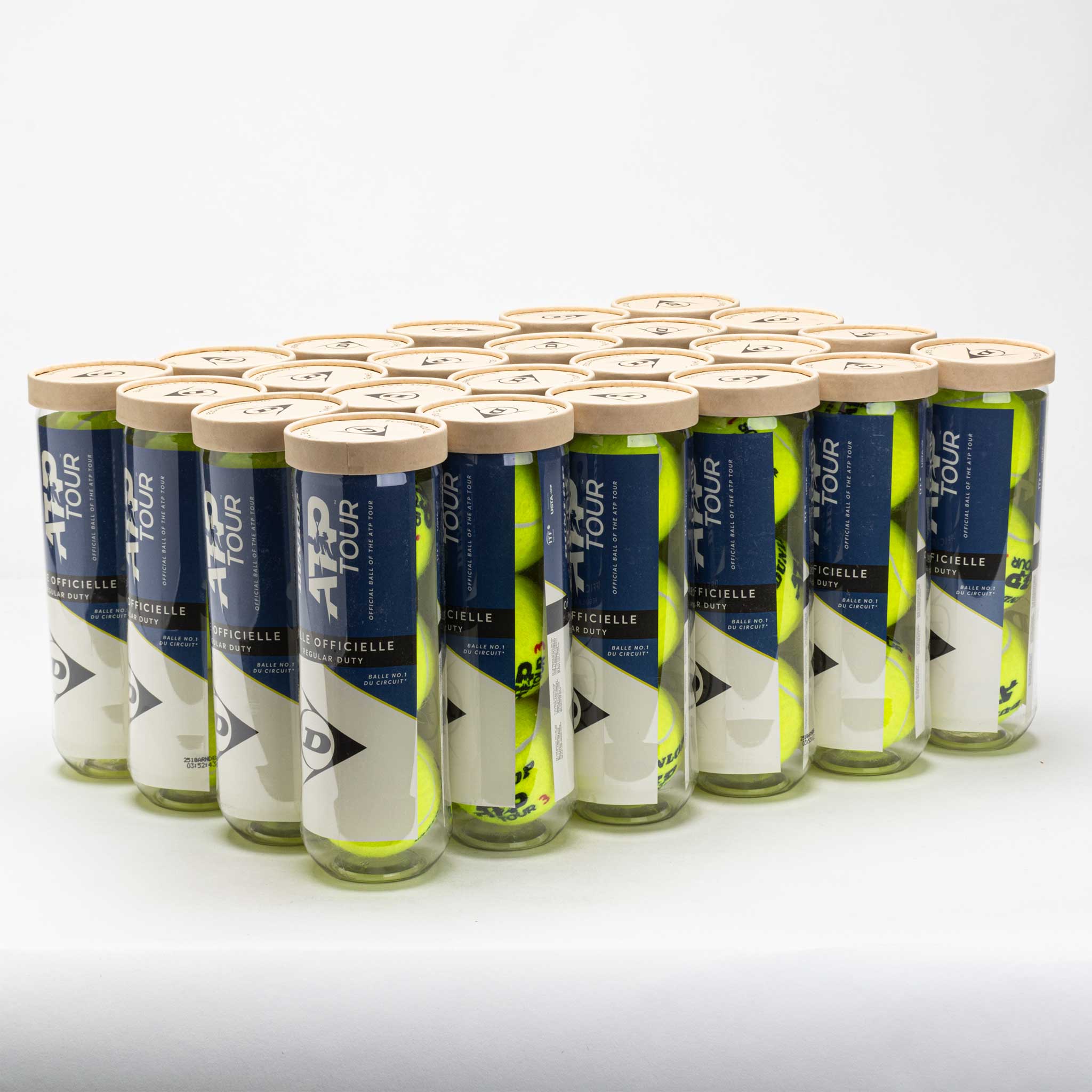 Dunlop ATP Tour Lincer Tennis Logo Balls Regular Duty 24 Cans Tennis Balls