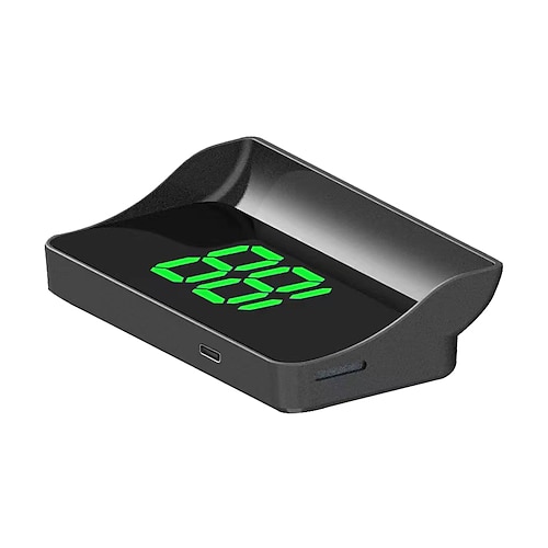 Universelles GPS-Head-up-Display für alle Fahrzeuge, digitaler Tachometer mit Beidou-Dual-Chip, Windschutzscheiben-Geschwindigkeitsprojektor mit Sonnenschutzblende große Schriftart,