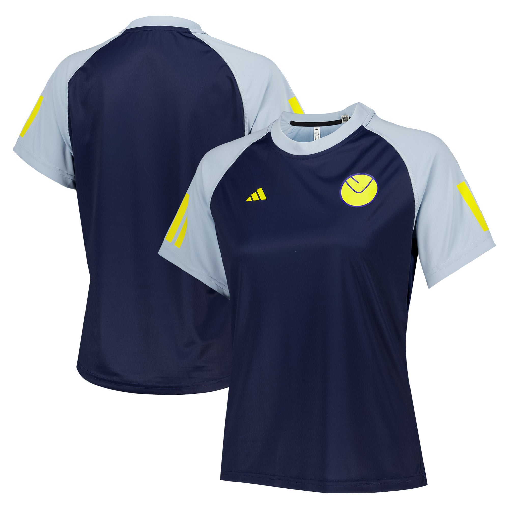 Leeds United adidas Padel-T-Shirt – Marineblau – Damen