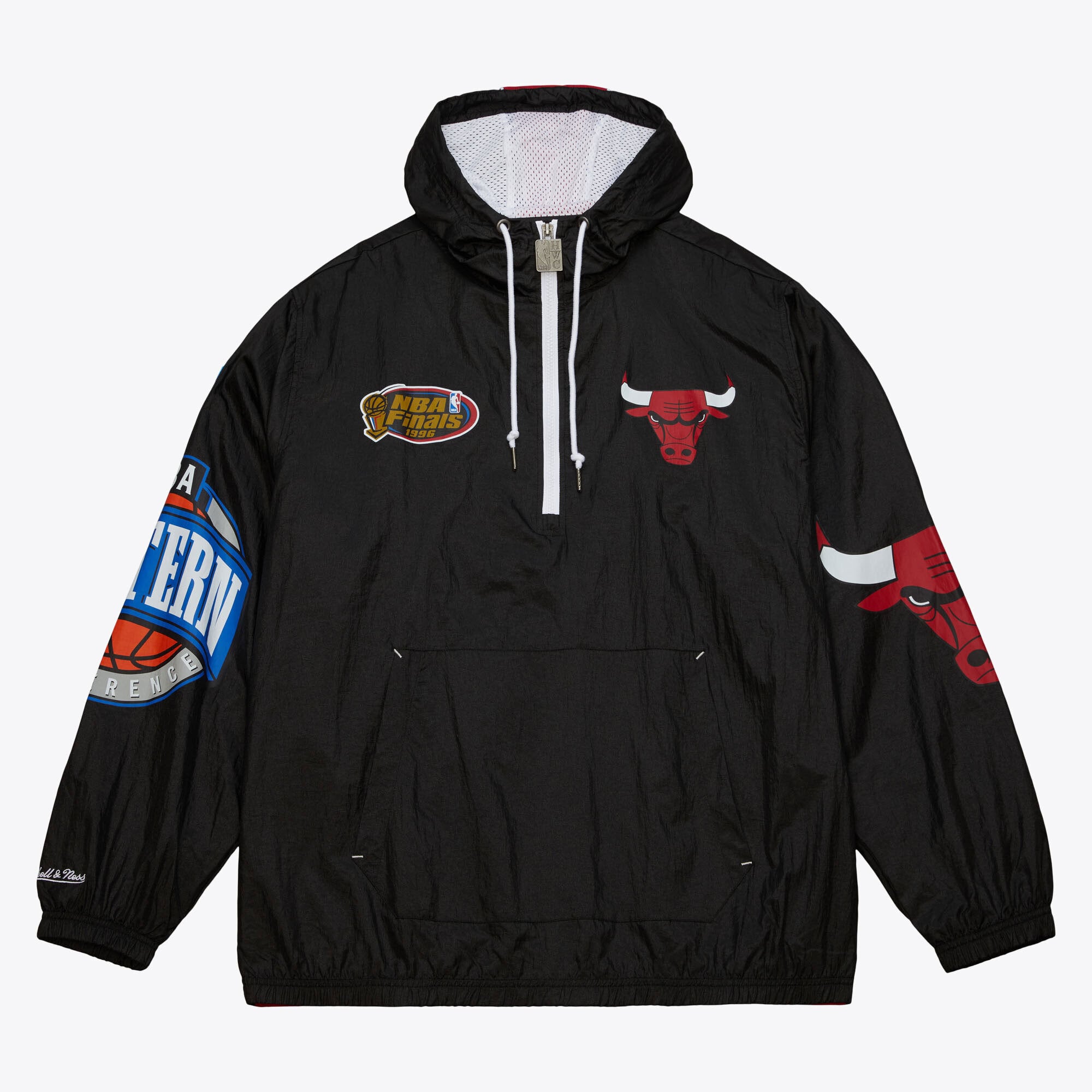 Chicago Bulls Mitchell & Ness Team OG 2.0 Anorak Windbreaker – Schwarz – Herren