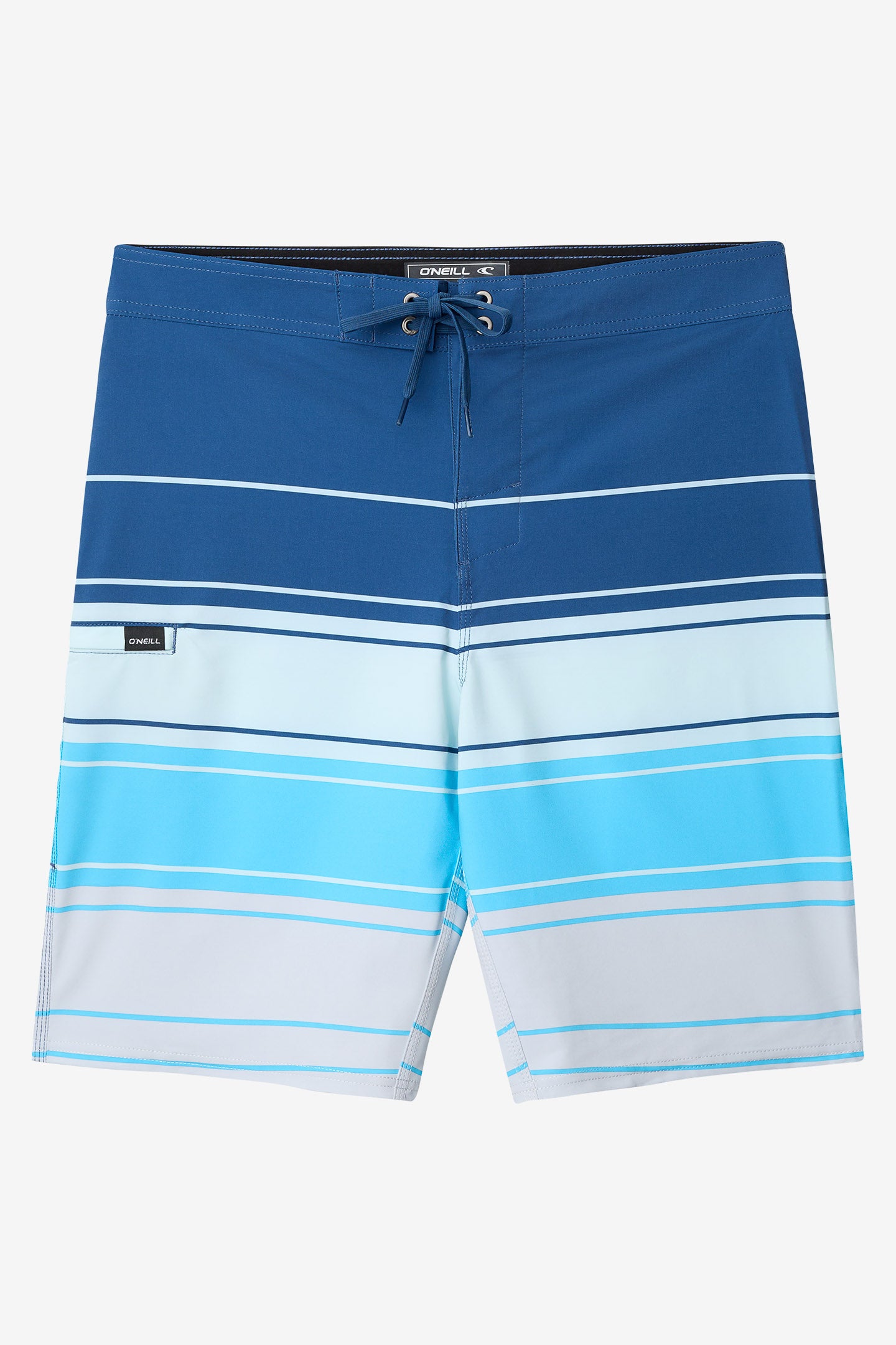 O'Neill Men's Stoked 20"" Board Shorts in Light Blue, Size 40, Elastane/Polyester