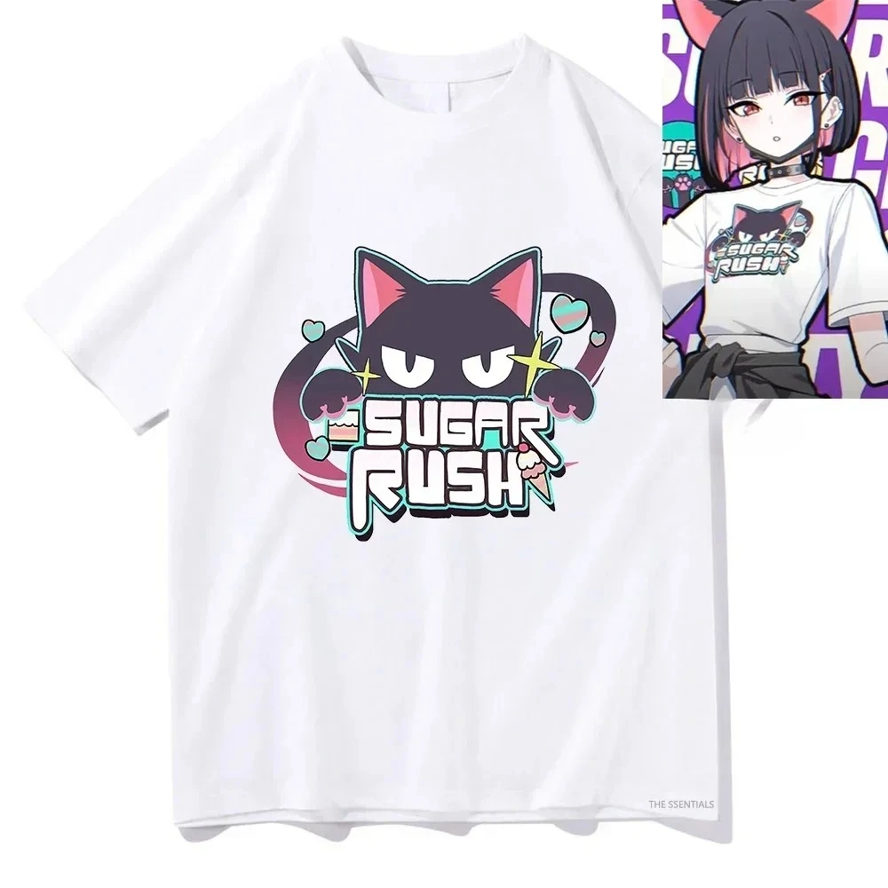 Blue Anime Archive Sugar Rush Funny Women Clothing Unisex Streetwear Manga Cosplay Clothes Graphic T-Shirts Aesthetic Clothes