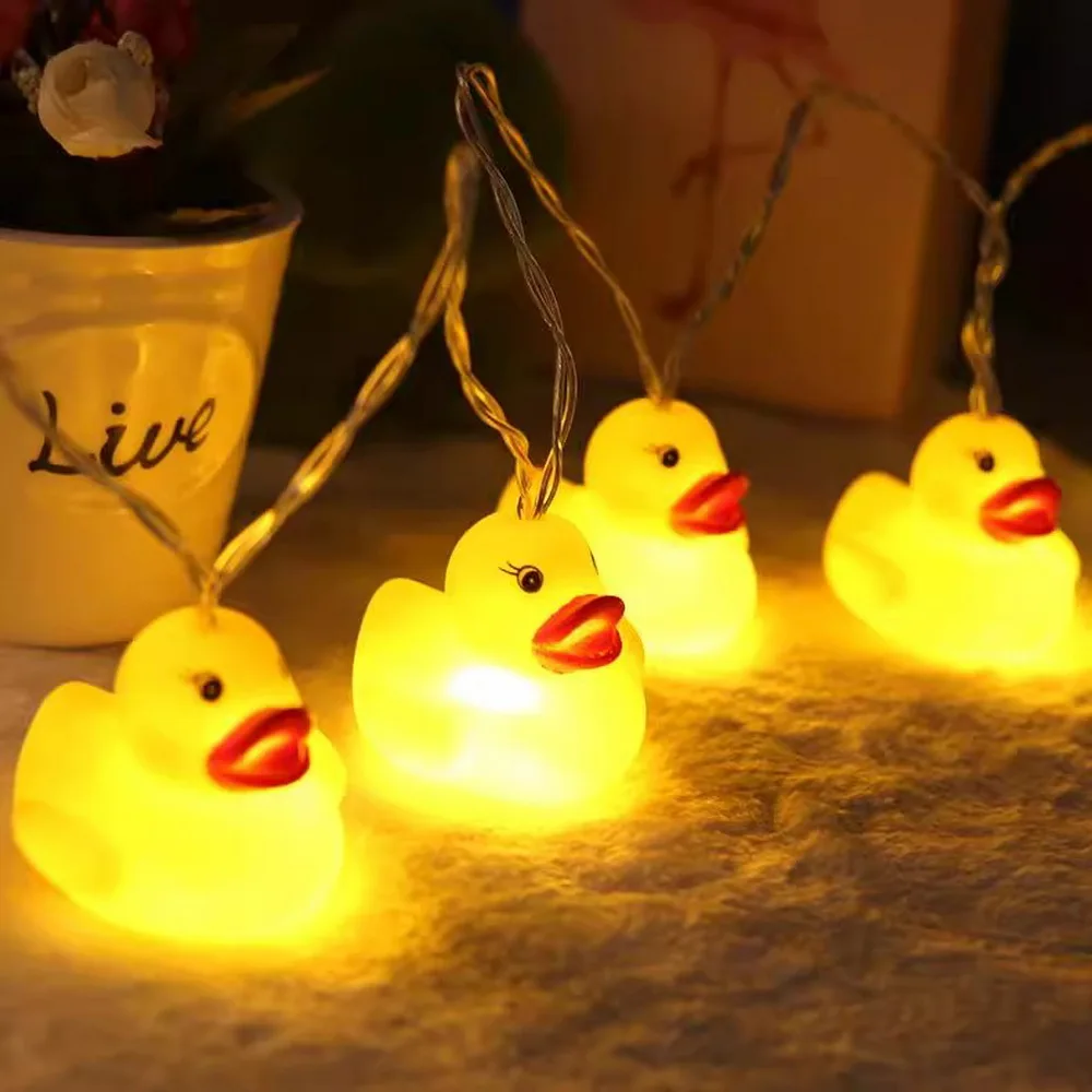 Gelbe Enten-LED-Lichterkette für Party-Dekoration