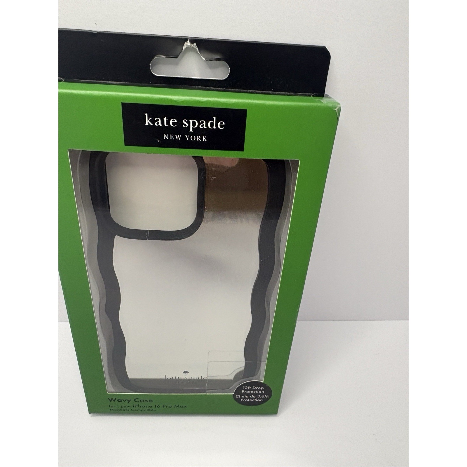 Kate Spade New York Cell Phones & Accessories | (Brand New) Kate Spade Iphone 16 Pro Max Mirrored Wavy Magsafe Cell Phone Case | Color: Black | Size: Os