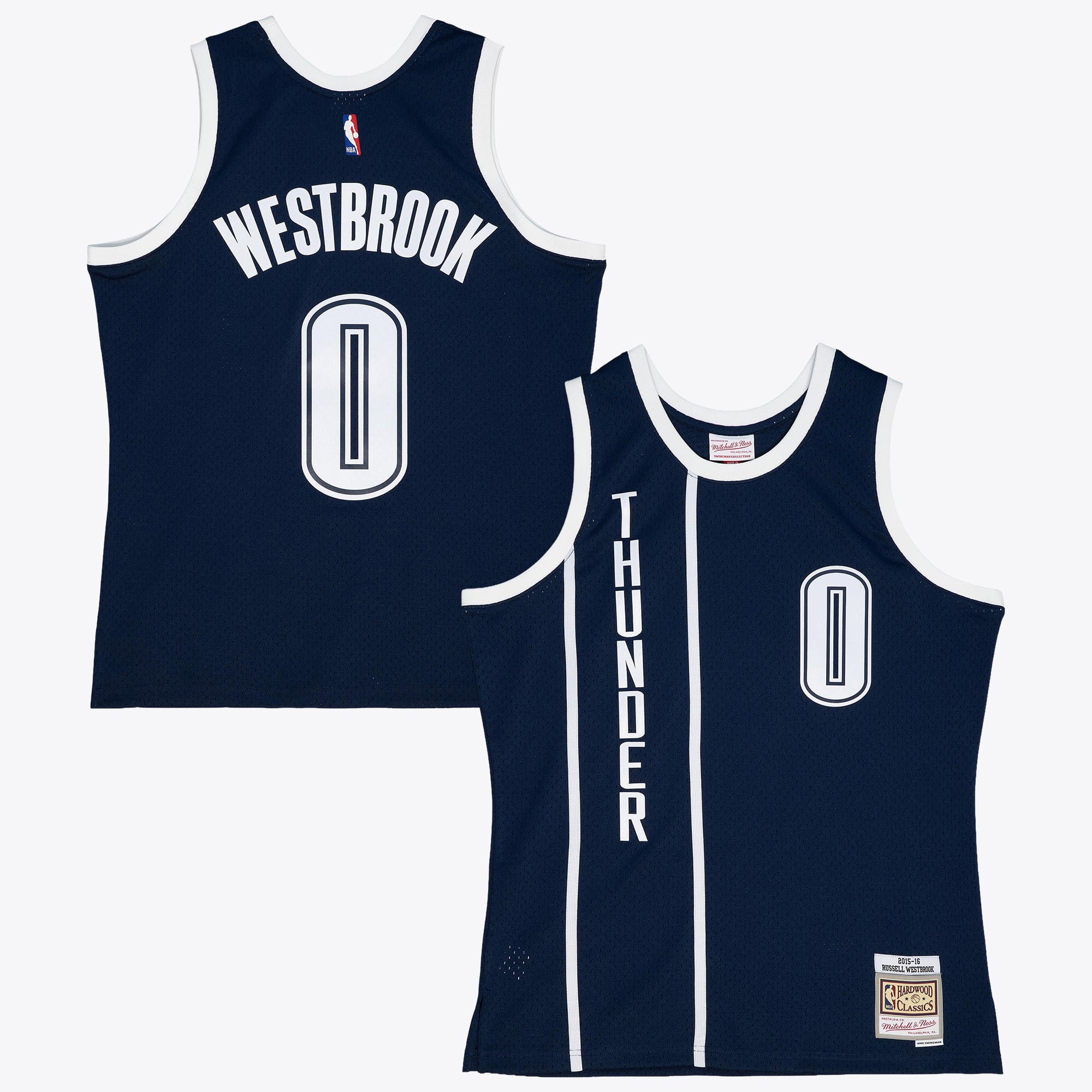 Oklahoma City Thunder Mitchell & Ness Russell Westbrook 2015 Maillot Alternatif – Bleu Cendré - Homme Taille: L