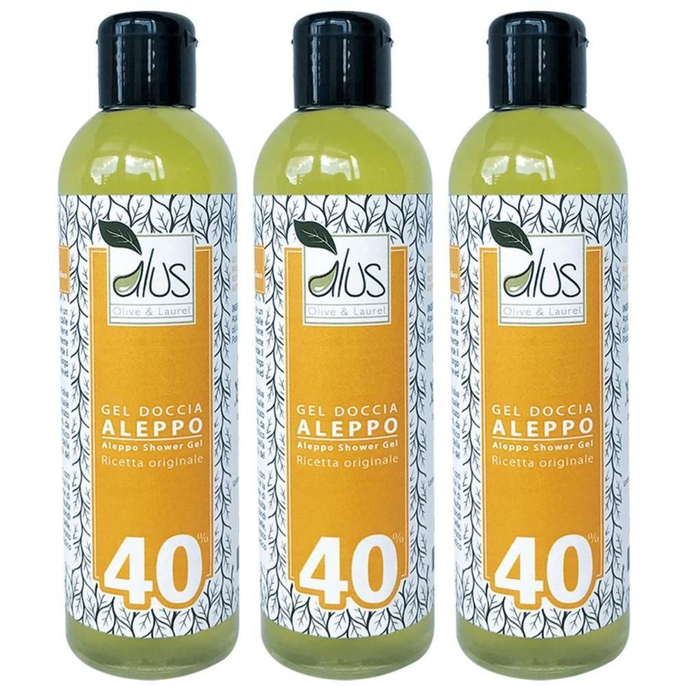 Alus Olive & Laurel Gel Doccia Aleppo 40% 3x250 ml