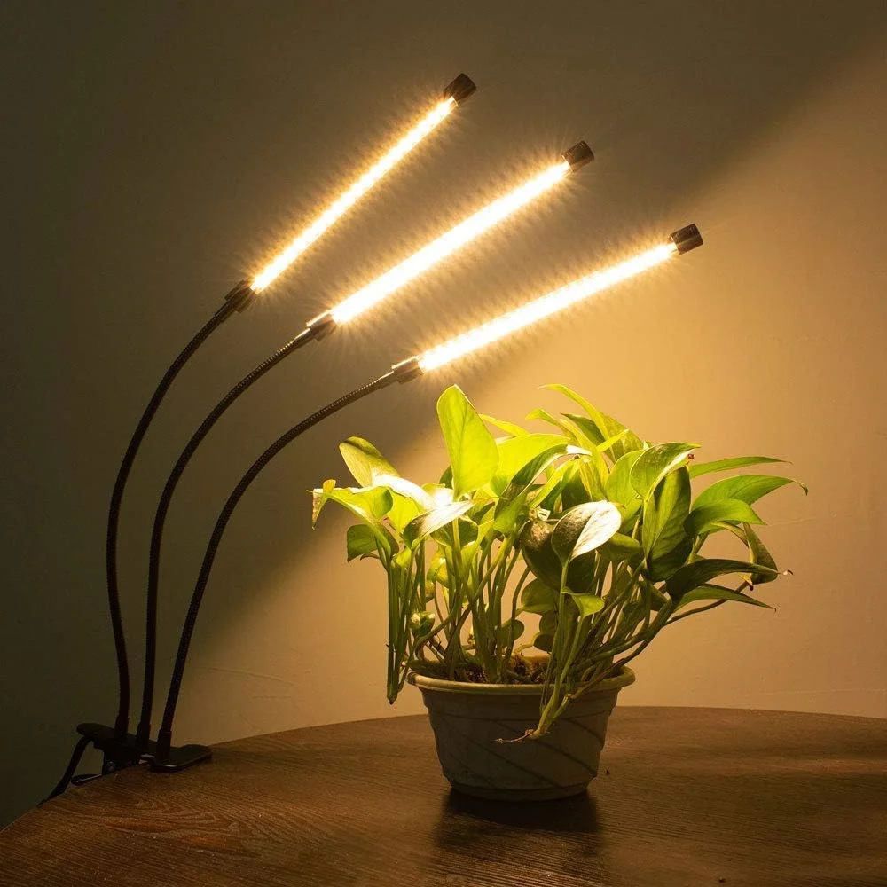 KEBINCPLED USB 5V 3000K Desktop-Klemmleuchte für Pflanzenwachstum LED Indoor Hydroponisches System Topfpflanzen Sämling Pflanzenwachstumsbeleuchtung
