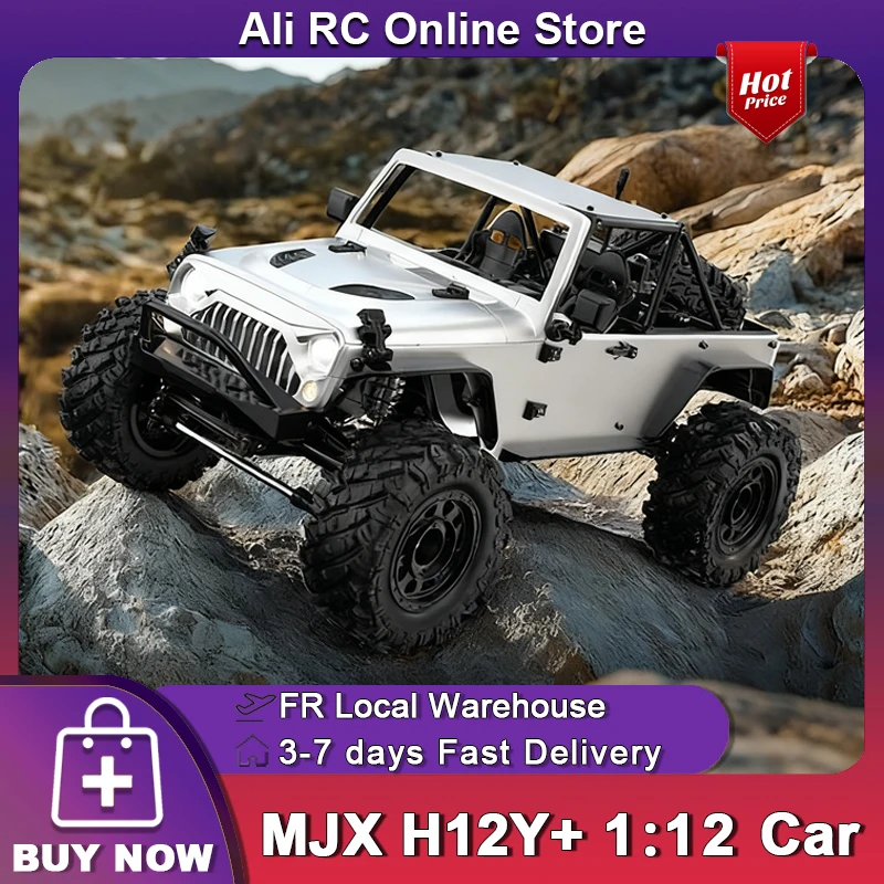 NEUES MJX HYPER GO H12Y H12Y+ 1/12 RC Auto Bürstenlos FOC 4WD Ferngesteuertes Bergsteiger-Offroad-Kletterfahrzeug RC-Spielzeug Weihnachts-Festtagsgeschenk-Set