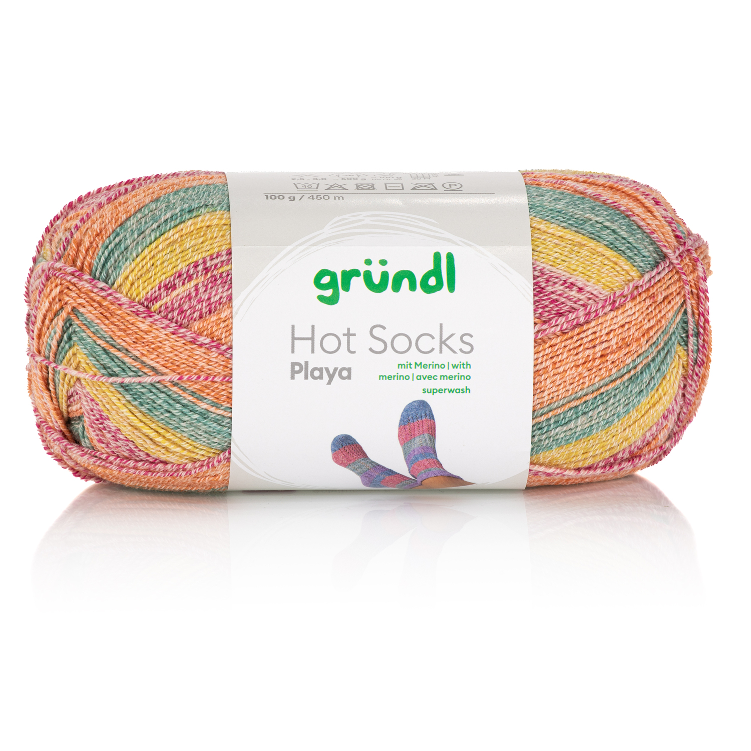 gründl Sockenwolle Hot Socks Playa