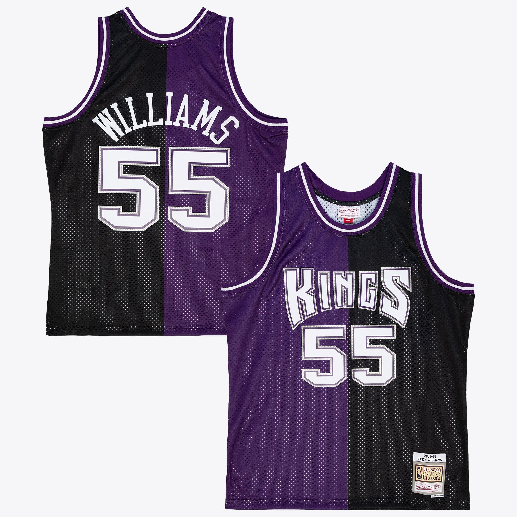 Sacramento Kings Mitchell & Ness Jason Williams 2000 Maillot Swingman Split – Noir/Violet - Homme Taille: M - NBA Store FR