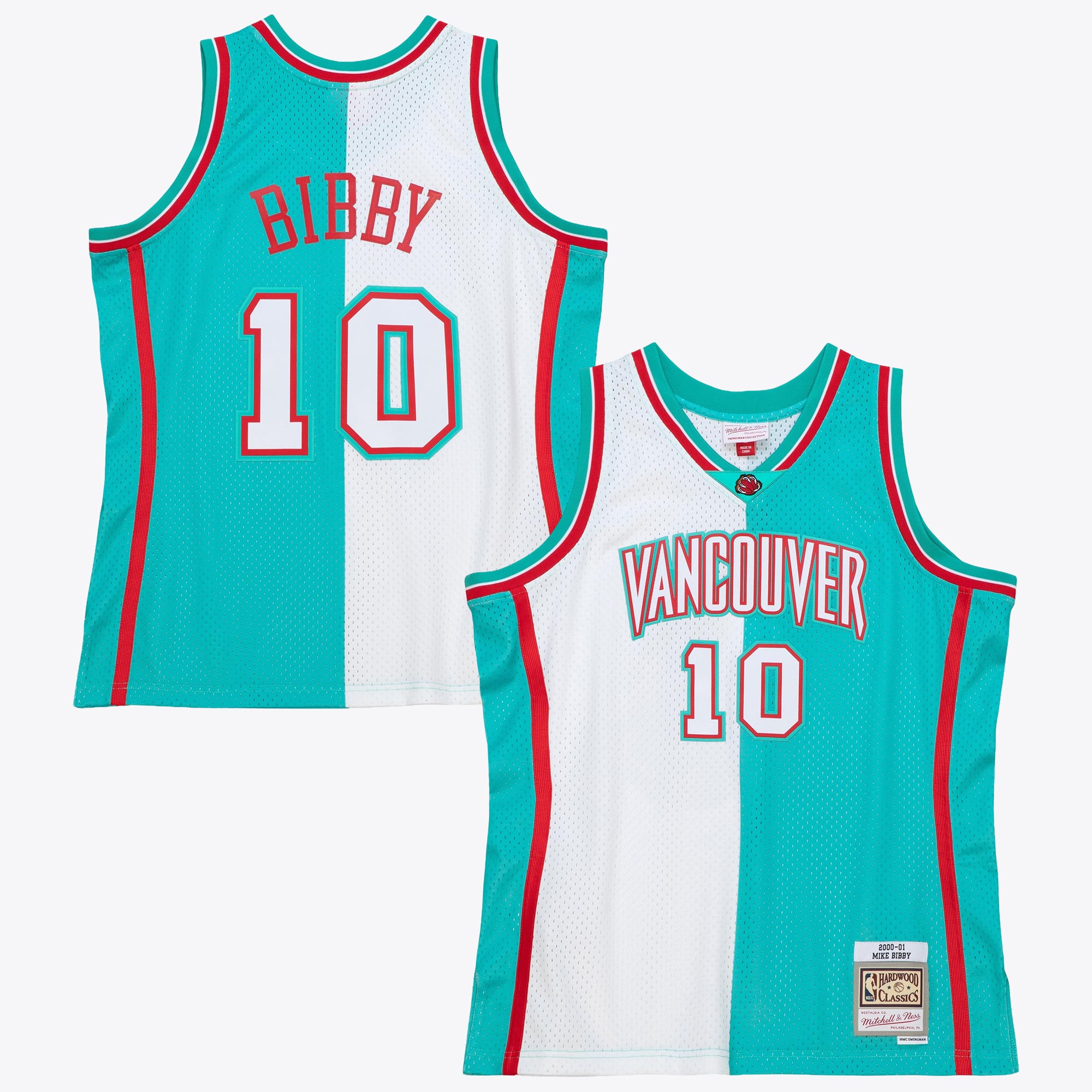 Vancouver Grizzlies Mitchell & Ness Mike Bibby 2000 Maillot Swingman Split - Homme Taille: S