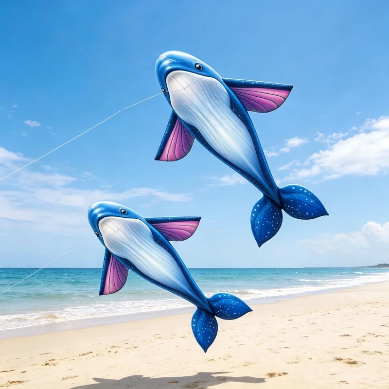 Cerf-volant baleine pour adultes, cerfs-volants de jeu en plein air, jouets de pilotage, cerfs-volants professionnels 3D, jeux de plein air, cerfs-volants en tissu
