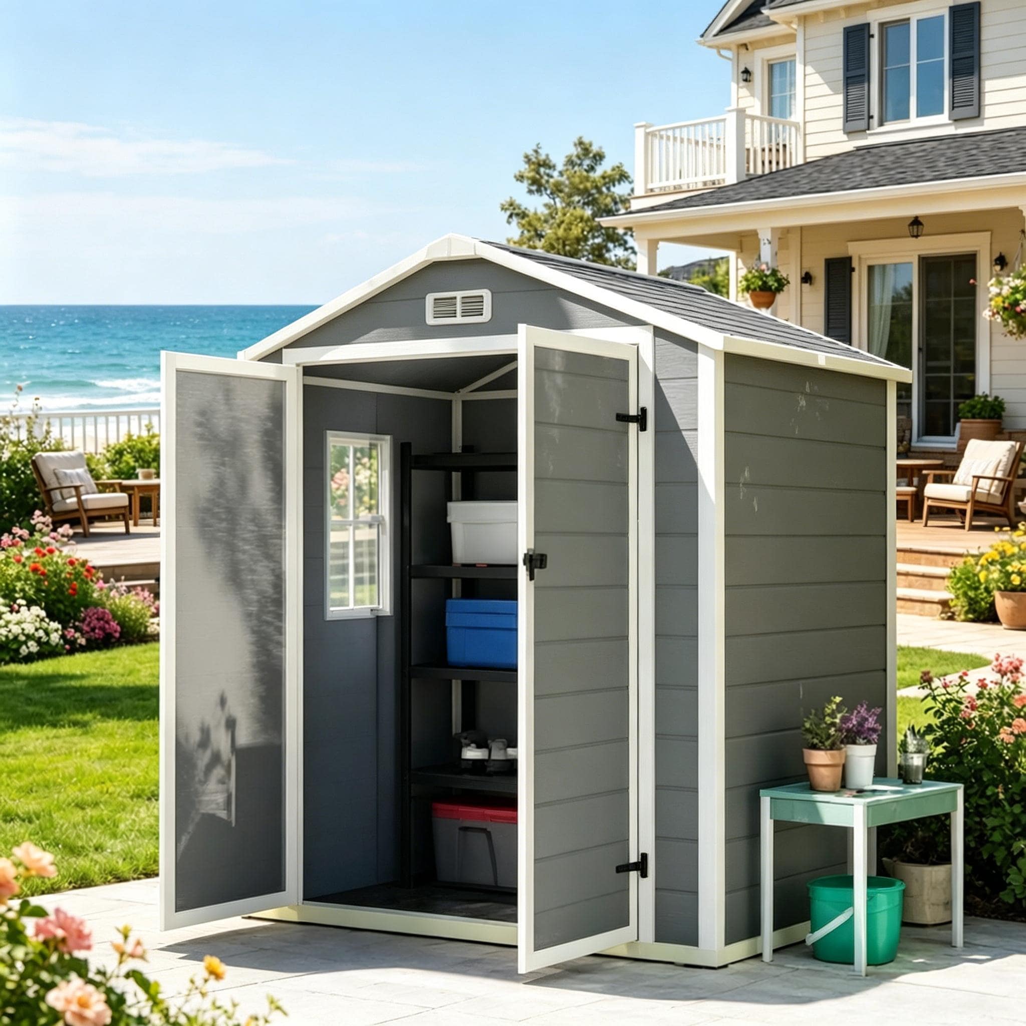 Tools Shed,Outdoor Storage Shed,Lawn Shed House