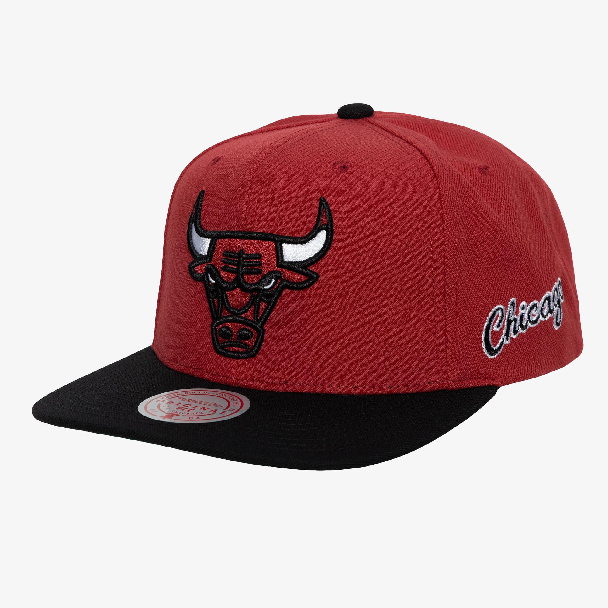 Chicago Bulls Mitchell & Ness Team Origins Hardwood Classics Snapback - Rot