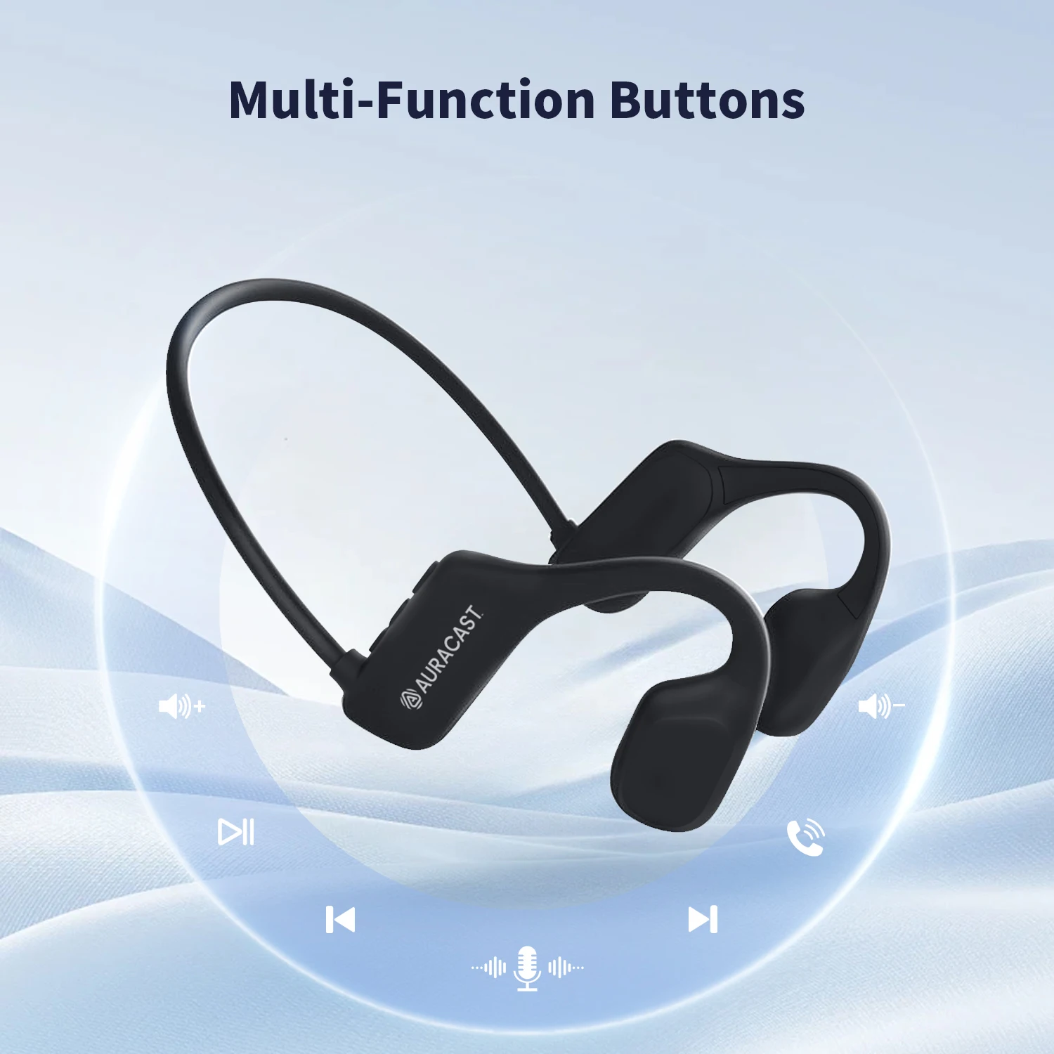 Casque audio à conduction osseuse Bluetooth 5.4 avec AptX HD/LL LE Audio Auracast, jusqu