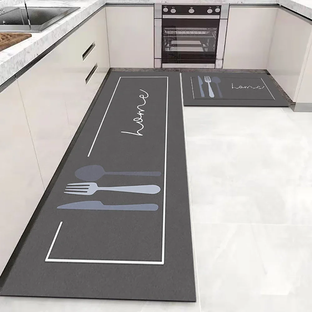 VIKAMA Kitchen Floor Mat Bedroom Corridor Long Strip Area Carpet Soft And Anti-Slip Entrance Door Mat Kitchen Accessories