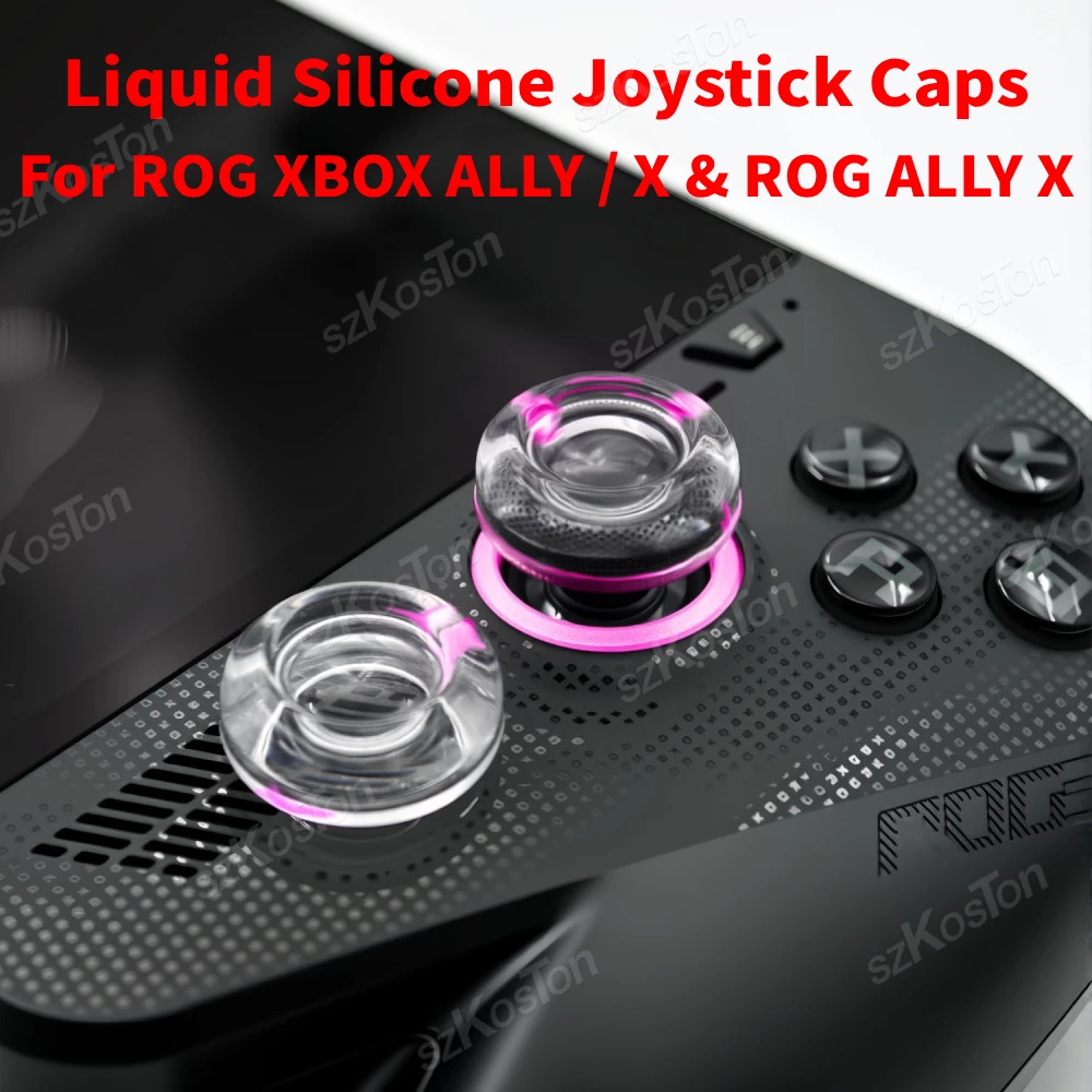 Liquid Silicone Joystick Caps for for ROG XBOX Ally X Games Console Thumb Grips Cap Cover for ROG XBOX Ally Gaming Accessories