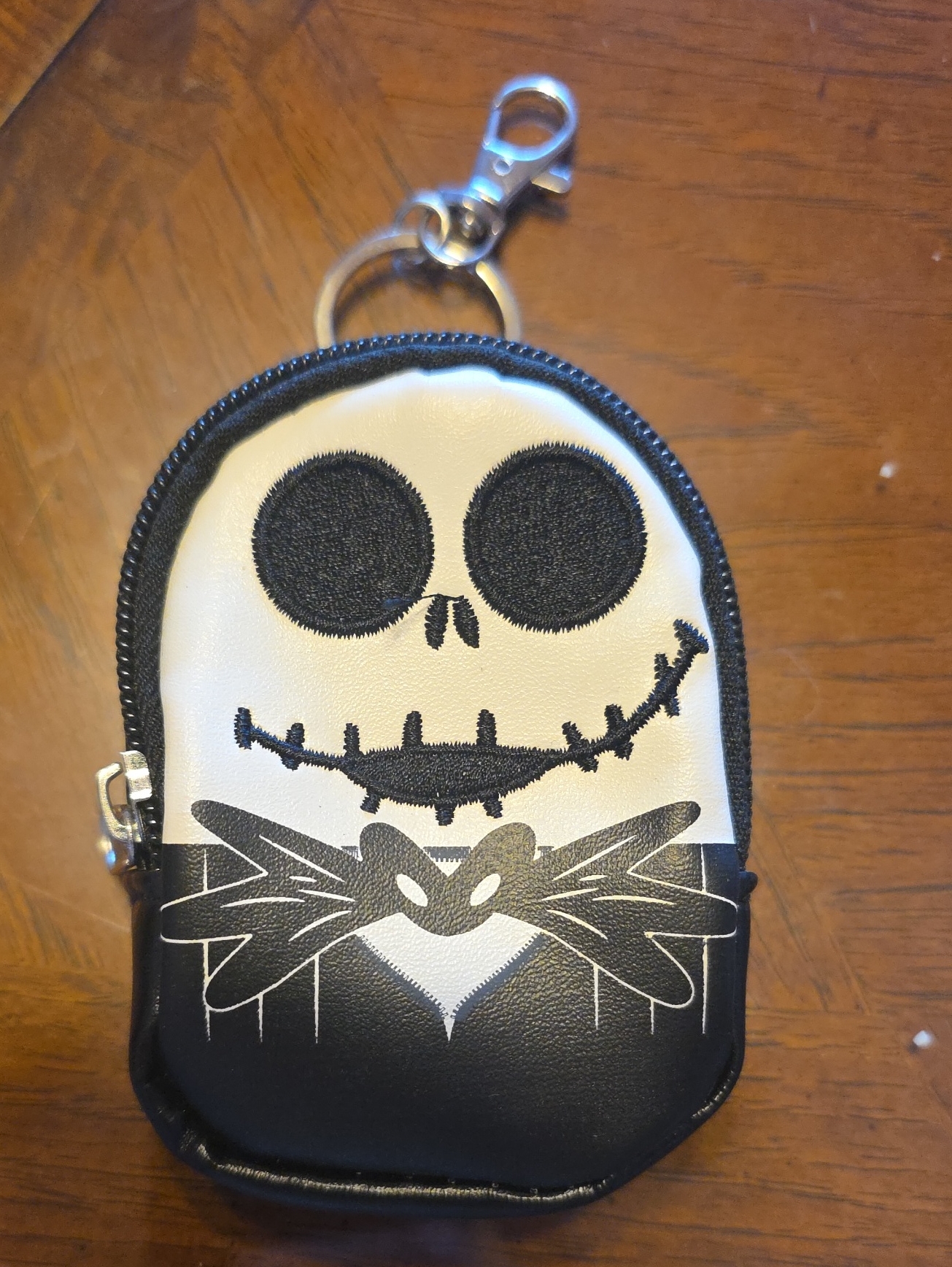 Disney Accessories | Disney Black & White Jack Skellington Keychain Pouch | Color: Black/White | Size: One Size