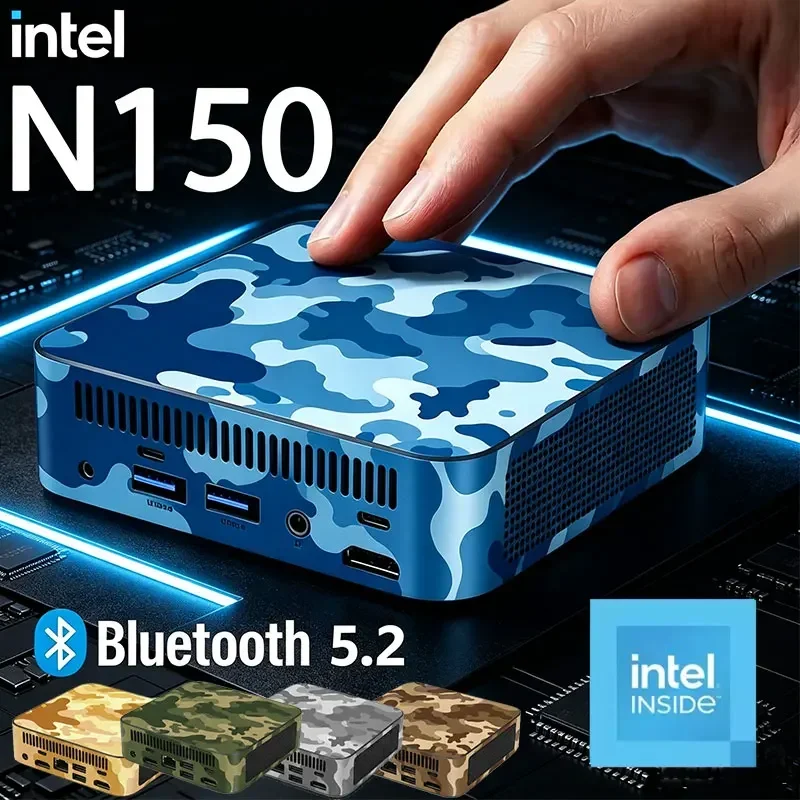 NEW Mini PC Windows 11 Intel N150 8GB 16GB RAM 1TB 2TB M.2 SSD WiFi6 BT5.2 4K HD Portable Gaming Computer Office PC Desktop
