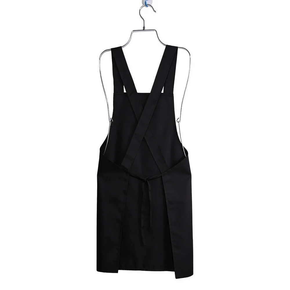 Accessoires de cuisine avec poches, tablier de cuisine à bretelles croisées, tablier de cuisine imperméable et résistant à l'huile, uniforme de travail de chef doux pour la cuisine