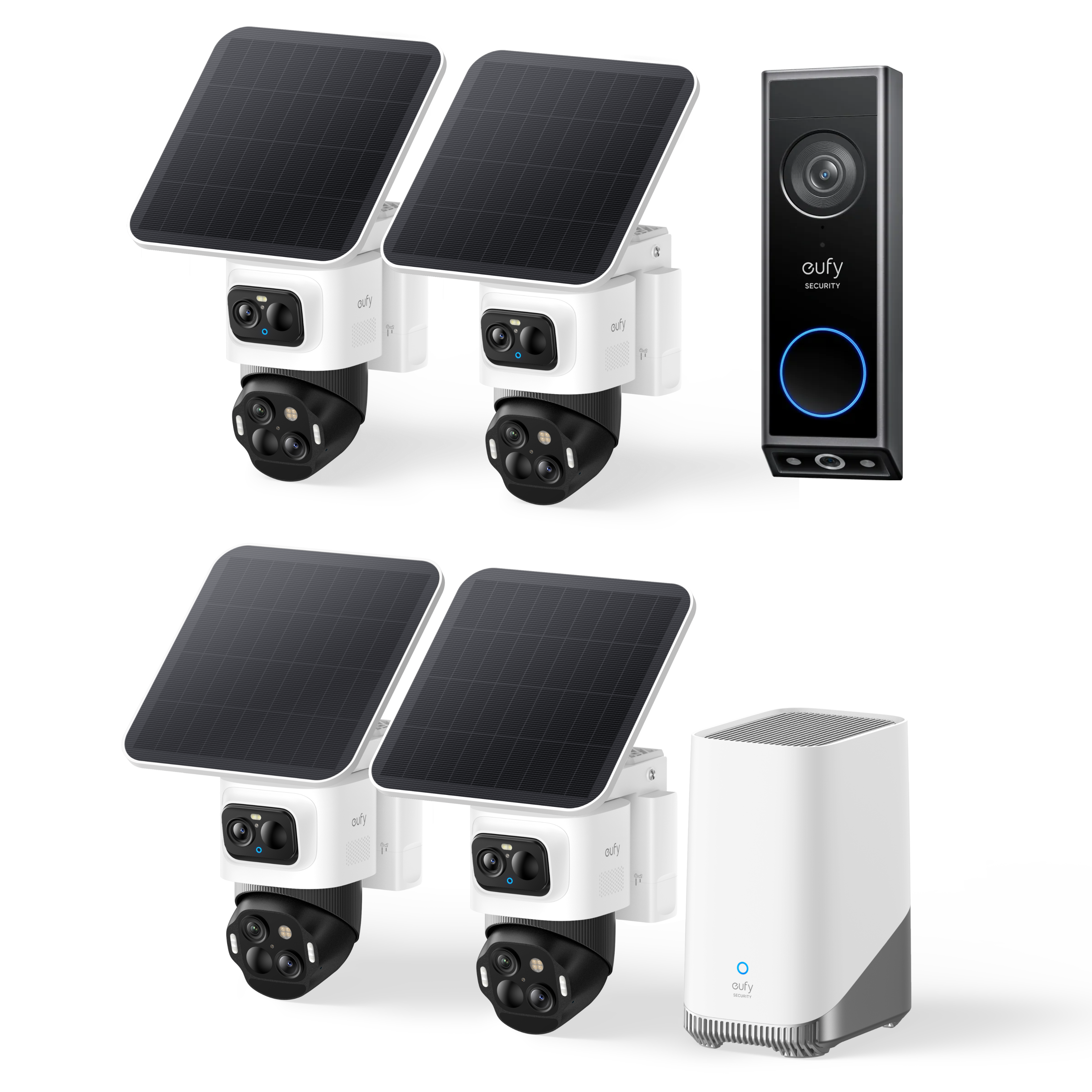 eufyCam S4 4-Cam Kit und Türklingel mit Kamera E340 Image
