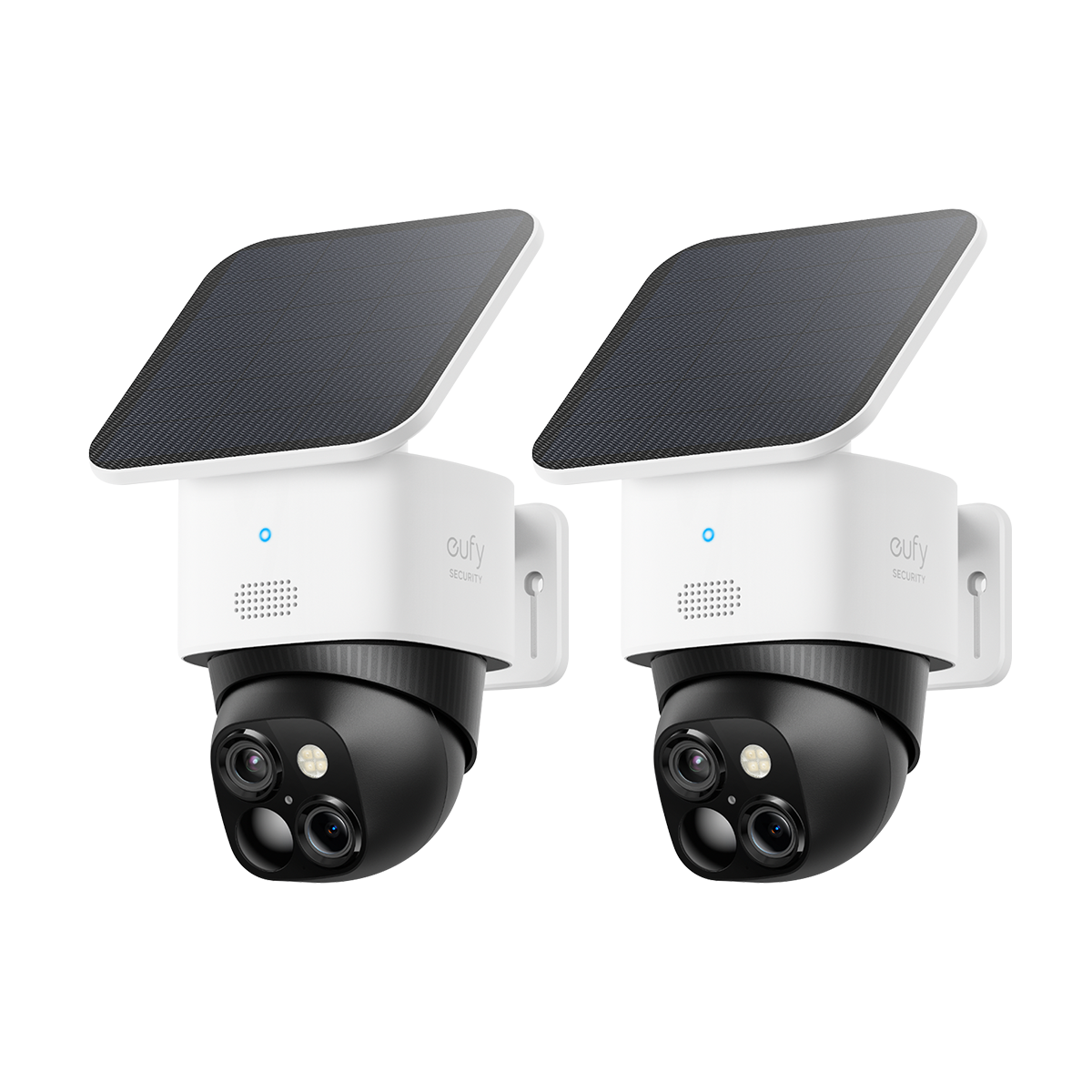 eufyCam Solo S340 kabellose Überwachungskamera für Außen mit Dual‑Kamera und Solarpanel (2er‑Pack)