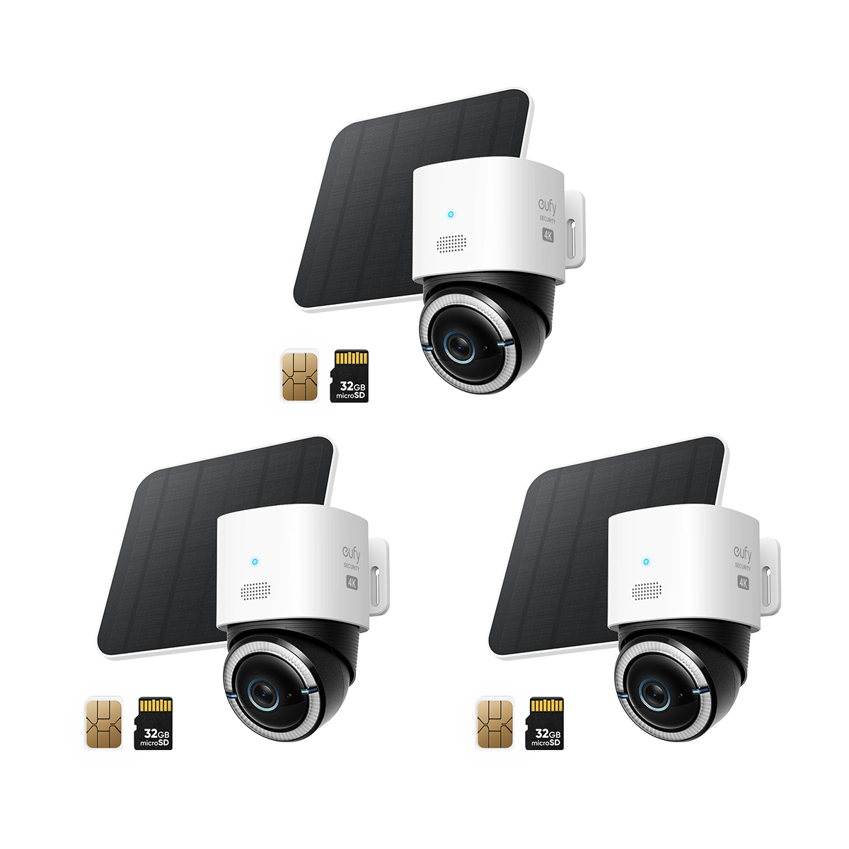 Anker eufy 4G LTE Kamera S330 (3er‑Pack) Image