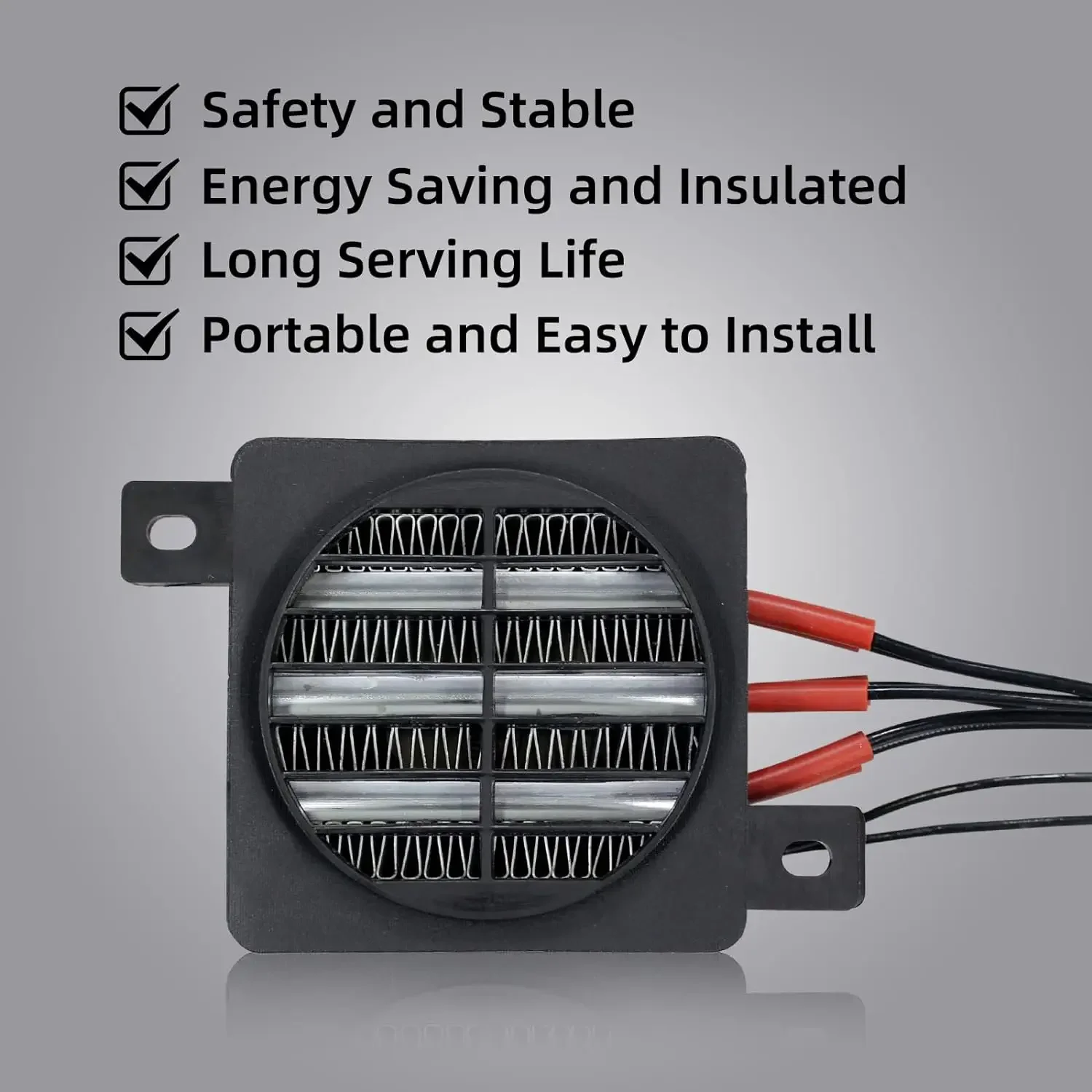 Chauffage PTC 12V~220V, chauffage thermostaté isolé avec ventilateur, chauffage pour imprimante 3D, chauffage électrique PTC, chauffage pour voiture, chauffage pour petits espaces