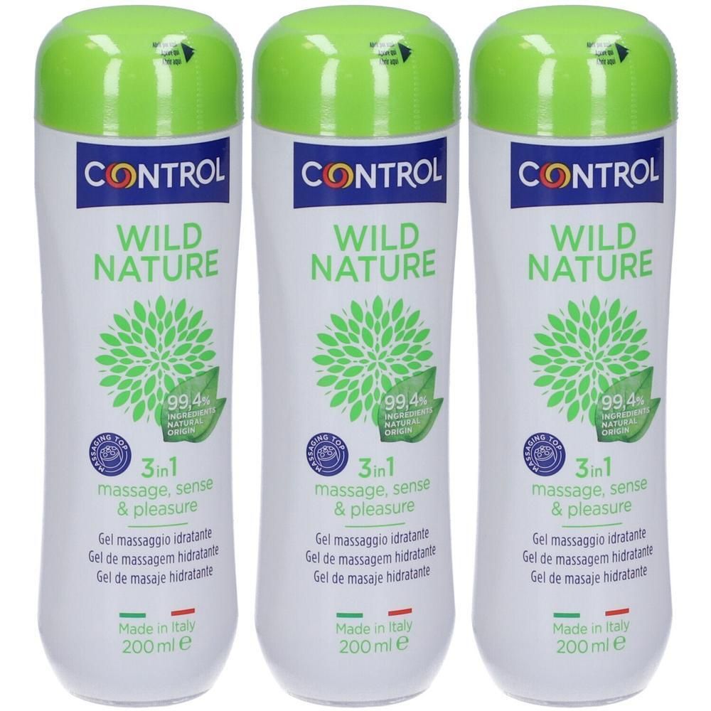 Control Gel Massaggio Wild Nature 3x200 ml