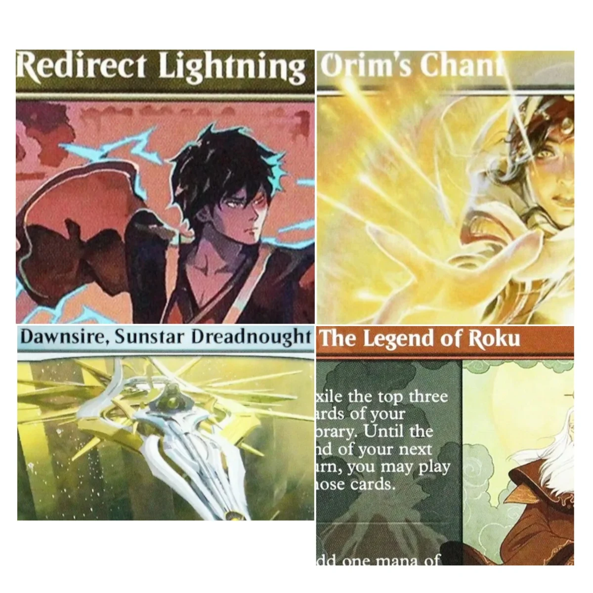 "Redirect Lightning/Ozai, the Phoenix King/Cryptothrall" TCG Proxy Cards Top Quality Board Game Trading Cards
